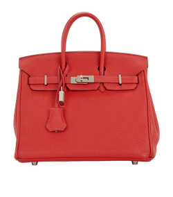 Birkin 25 In Togo Vermillon, [P] (2012), DB/B/CL/L/K/RC, 2*